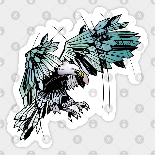 Geometric eagle Sticker by mailboxdisco